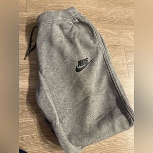 Grey Nike sweatpants